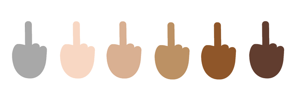 Windows 10 Emoji Middle Fingers