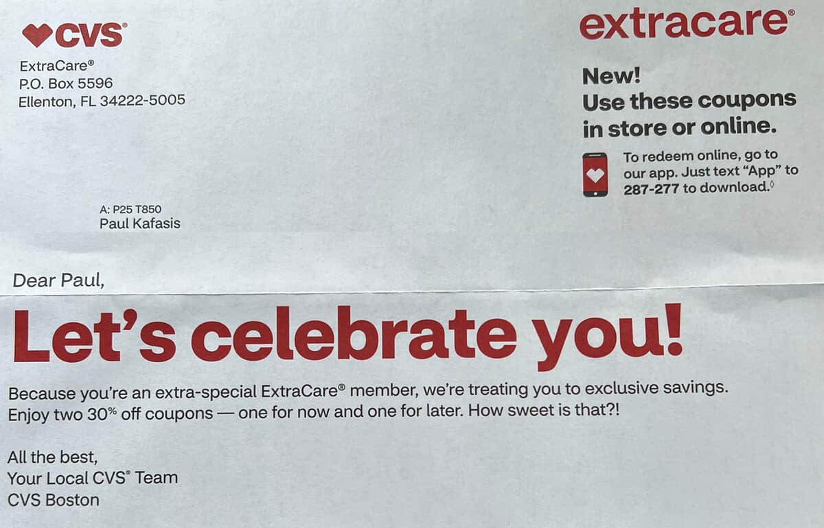 One Foot Tsunami: CVS Agrees With My Mom
