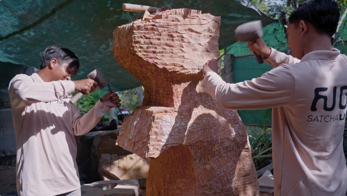 The Magawa Monument Is Made of Stone
